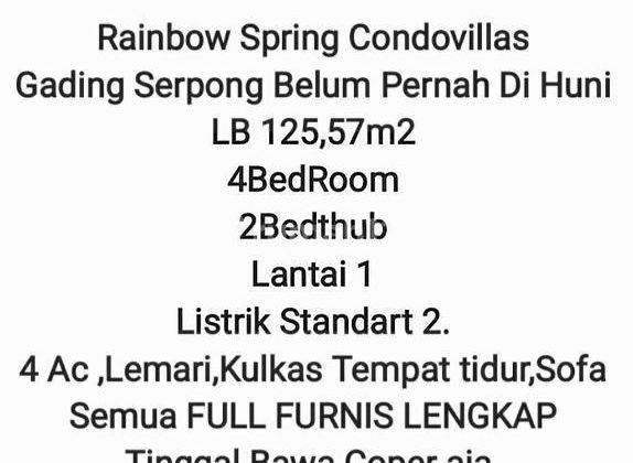 apartm Rainbow Spring Condovillas,Gading Serpong 2