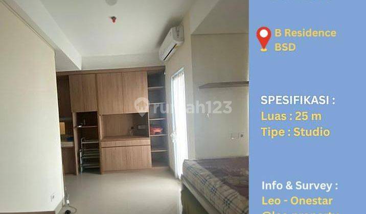 Apartemen Full Furnished Studio B Residence, BSD City Tangerang 1