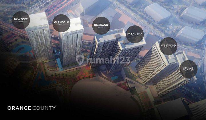 APARTEMEN  FULL FURNISHED  DI ORANGE COUNTY (SIAP PAKAI )* 1