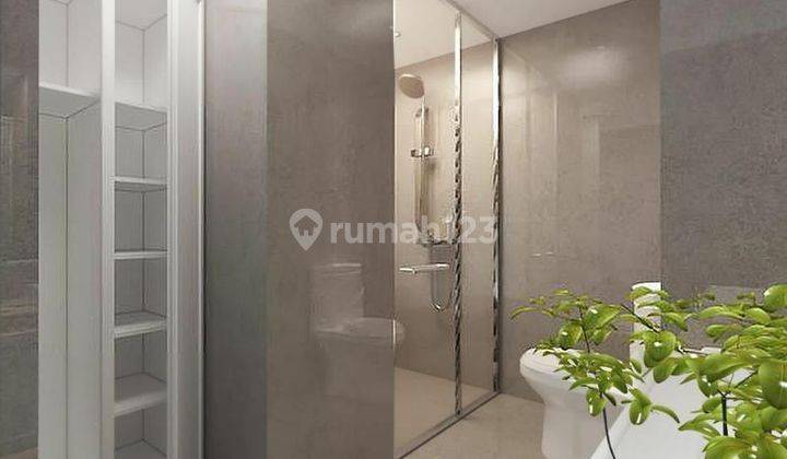 kamar mandi  apartemen 1 kamar tidur merapi