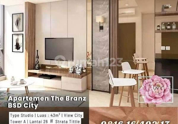 Apartemen Di The Branz Type 1BR, BSD City - MS Apartemen Di The Branz Type 1BR, BSD City - MS