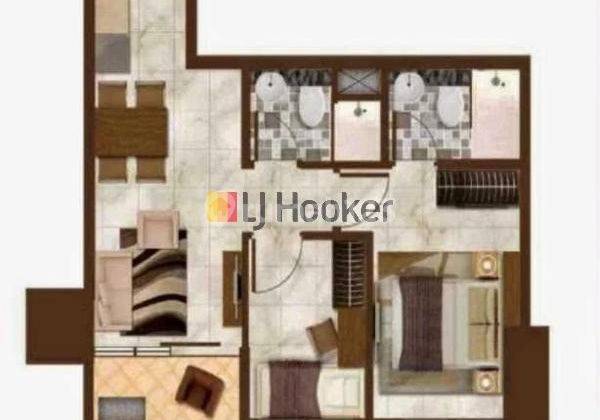 Jual Apartemen Sedayu City 2BR Harga Discount 2