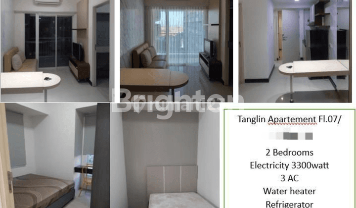 APARTEMEN TANGLIN NYAMAN TINGGAL MASUK ! FULL FURNISH CIAMIK 1