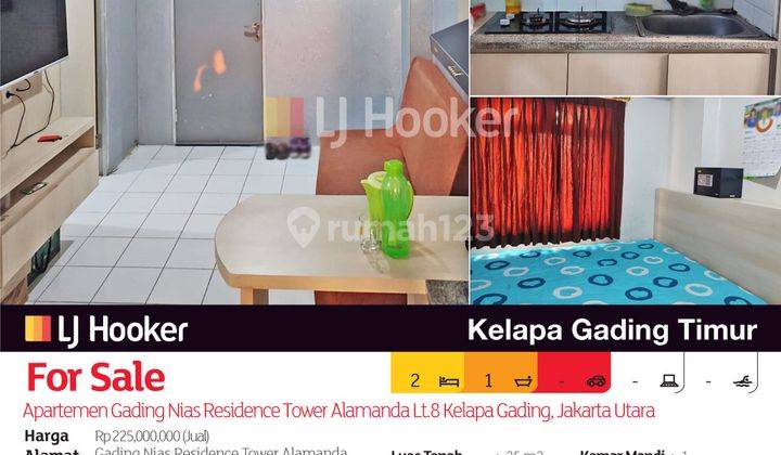 Apartemen Gading Nias Residence Tower Alamanda Lt.8 Kelapa Gading, Jakarta Utara 2