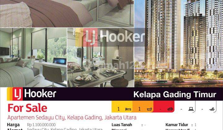 Apartemen Sedayu City Tower Melbourne Lt.23, Kelapa Gading, Jakarta Utara 2