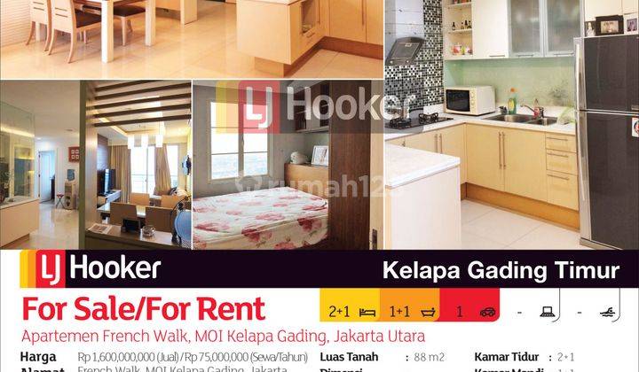 Apartemen French Walk MOI Tower Lyon Lt.27, Kelapa Gading, Jakarta Utara 2