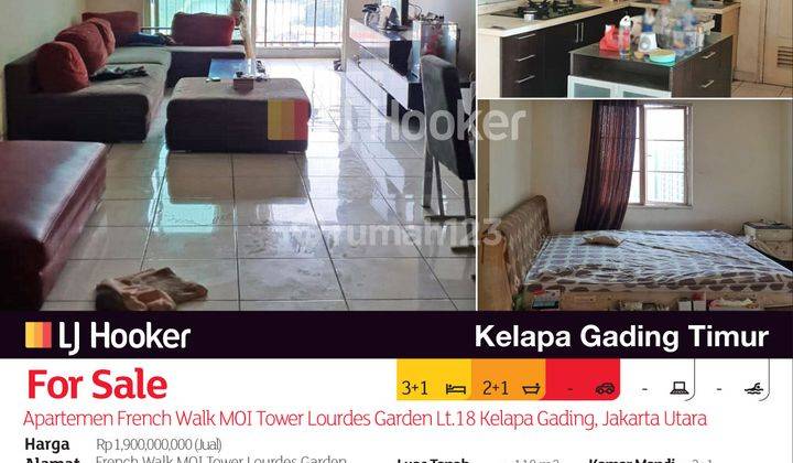 Apartemen French Walk MOI Tower Lourdes Garden Lt.18 Kelapa Gading, Jakarta Utara 2