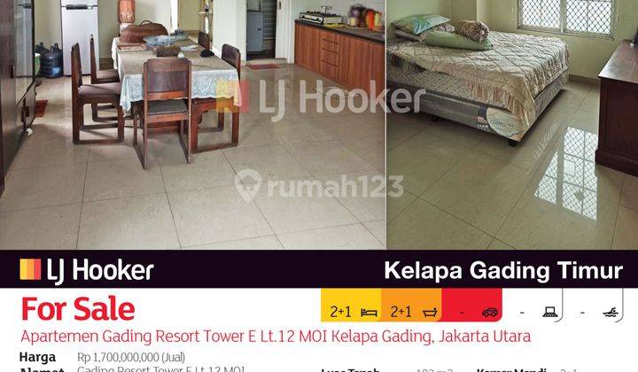 Apartemen Gading Resort Tower E Lt.12 MOI Kelapa Gading, Jakarta Utara 2