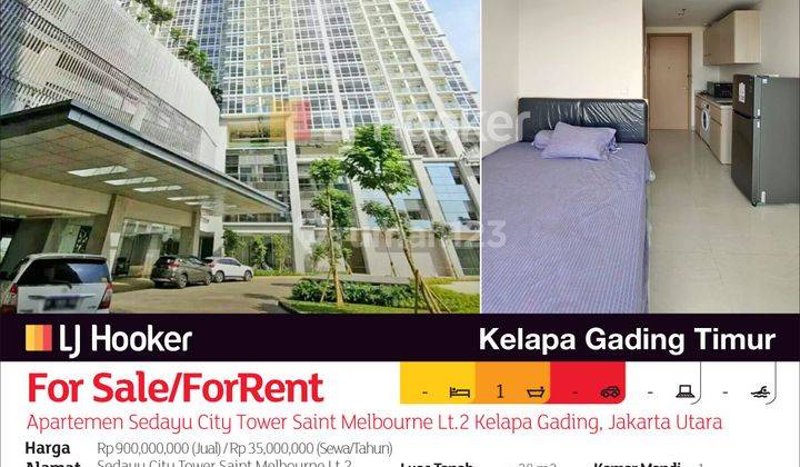 Apartemen Sedayu City Tower Saint Melbourne Lt.2 Kelapa Gading, Jakarta Utara 2