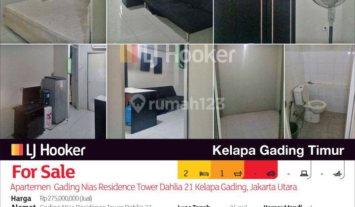 Apartemen Gading Nias Residence Tower Dahlia 21 Kelapa Gading, Jakarta Utara 2