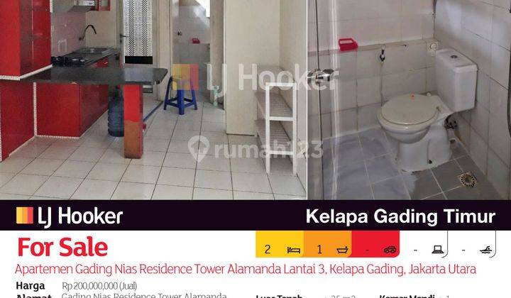 Apartemen Gading Nias Residence Tower Alamanda Lantai 3, Kelapa Gading, Jakarta Utara 2