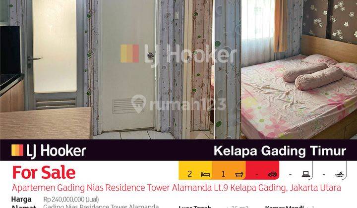 Apartemen Gading Nias Residence Tower Alamanda Lt.9 Kelapa Gading, Jakarta Utara 2