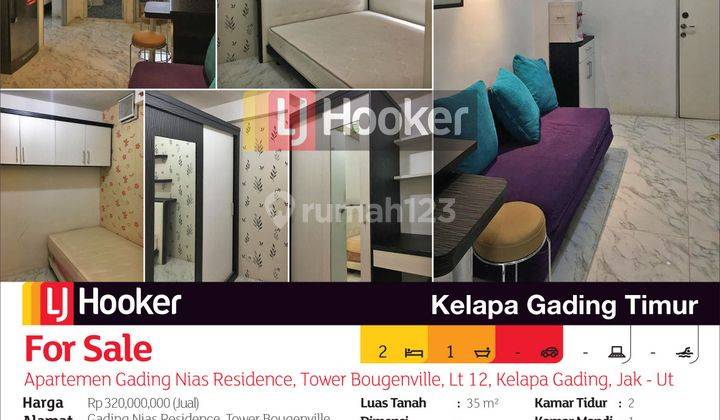 Apartemen Gading Nias Residence Tower Bougenville Lantai 12, Kelapa Gading, Jakarta Utara 2