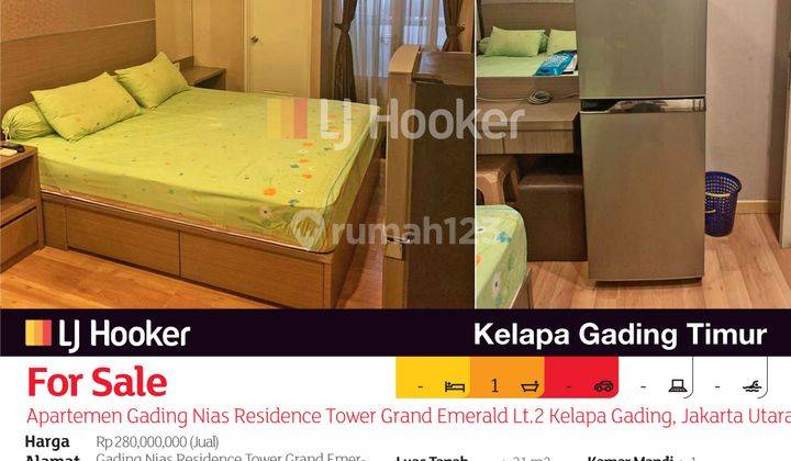 Apartemen Gading Nias Residence Tower Grand Emerald Lt.2 Kelapa Gading, Jakarta Utara 2