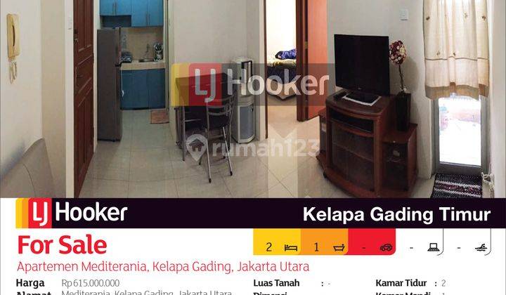 Apartemen Mediterania Kelapa Gading Tower A Lantai 12, Kelapa Gading, Jakarta Utara 2