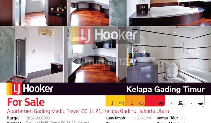 Apartemen Gading Medit Tower CC Lantai 21 Kelapa Gading, Jakarta Utara 2