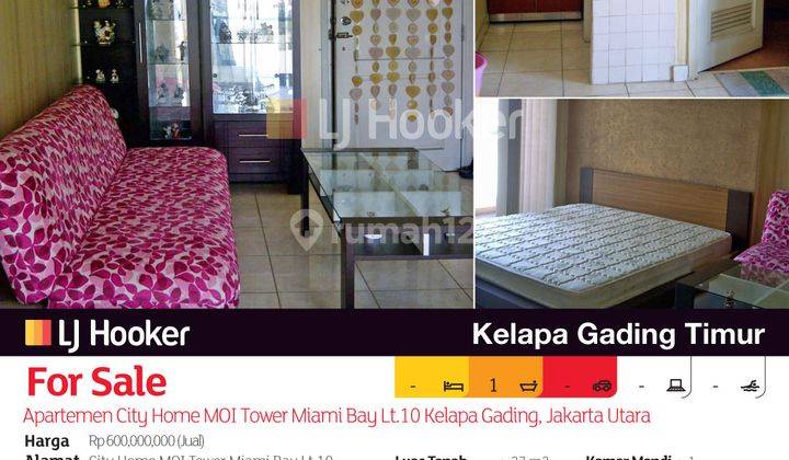 Apartemen City Home MOI Tower Miami Bay Lt.10 Kelapa Gading, Jakarta Utara 2