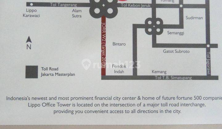 HARGA MURAH Ruang Kantor Di Office Tower St Moritz Puri 2