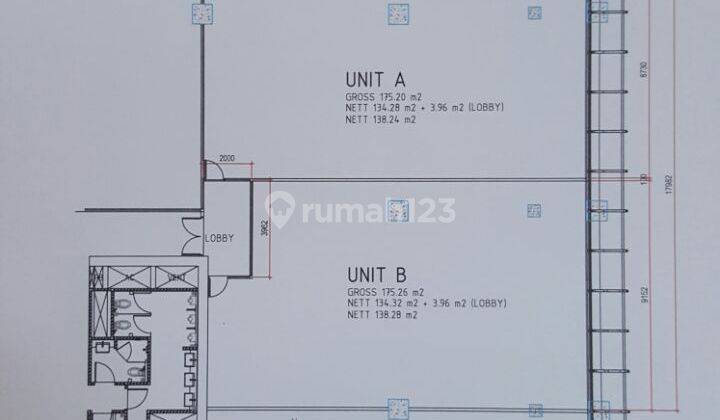 Unit kantor kecil di Lavenue Office tower 2