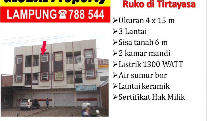 Ruko  3 lantai di jl. tirtayasa 1