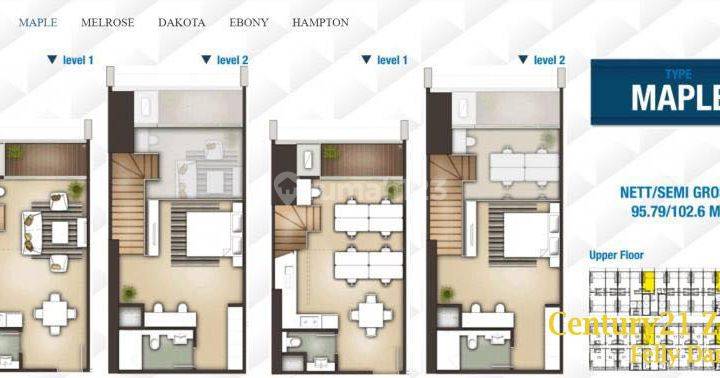 Semi Office Soho Residences, Type Maple (103 M²) High Zone, 110 Juta/Tahun, Harga Termurah, Central Park, Jakarta Barat 2