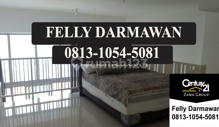 Mini Office & Apartemen Soho Residences Fully Furnished High Floor 2 Lantai 150 Juta / Tahun, Central Park, Jakarta Barat