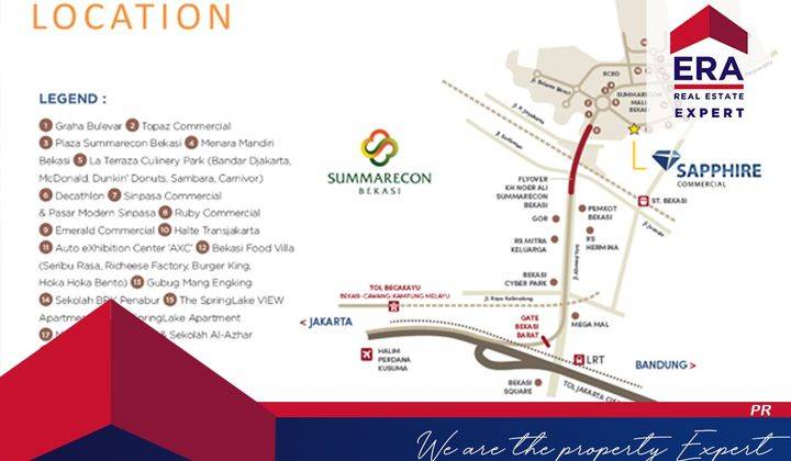 SAPPHIRE Commercial persembahan terbaru SUMMARECON Bekasi 2