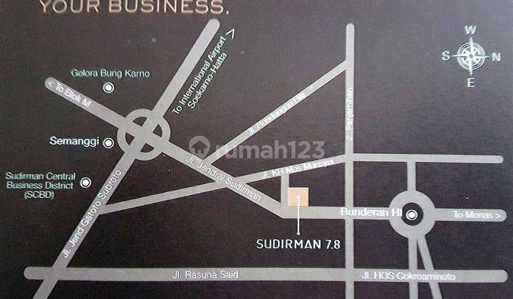 Office Lot Space Grade A at SUDIRMAN 7.8 Tower 1 Mid Floor Direct Access to MRT Sudirman South Jakarta 2