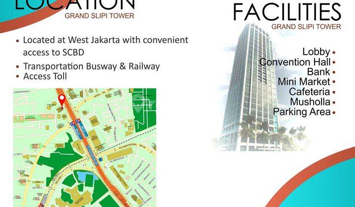 Perkantoran Siap Pakai Dan Lokasi Strategis di Grand Slipi Tower 2