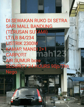 Ruko siap huni 3,5lantai di setramall perukoan paster bandung 2