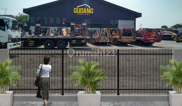 Gudang Luas 1 Hektar Strategis Pinggir Jalan Raya Dekat United Tractor 1