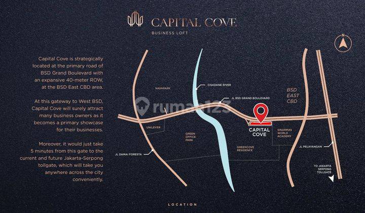 Capital Cove Business Loft Bsd City di Boulevard Utama Bsd City  2