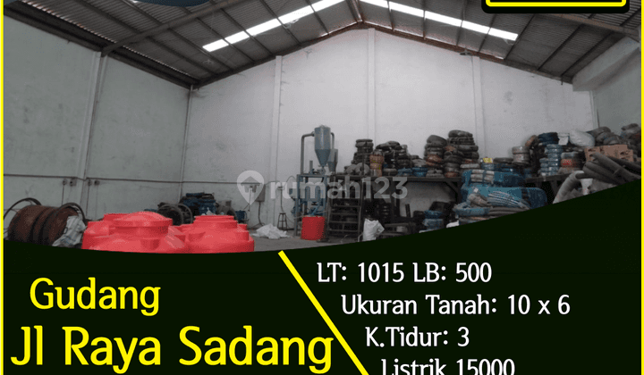 Gudang Luas Sadang Lb 500m Daerah Kopo Sadang, Bandung 1