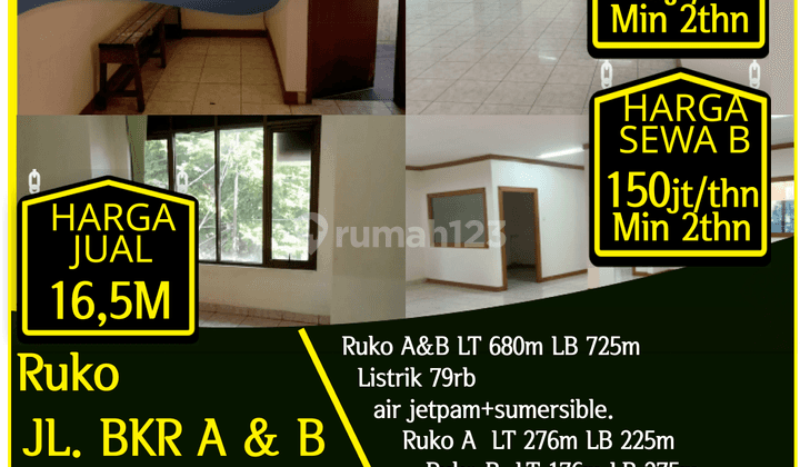 Ruko Bkr A Dan B, Cocok Untuk Tempat Usaha  1