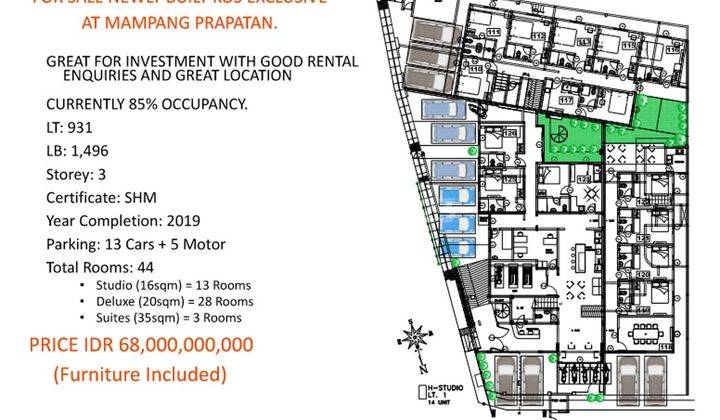 Rumah kost elite strategis kawasan bisnis Kuningan Barat Mampang Prapatan Jakarta Selatan 2