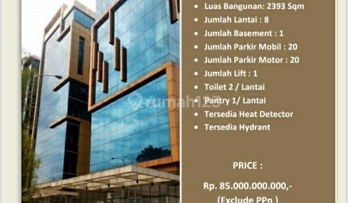 di Sale Office Tower ,Pinggir Akses Toll Cikokol - tangerang Kota
LT. 657 m2
LB. 2393 m2
8 Lantai
jumlah Basement 1 ,Parkir mobil 20,Parkir motor 20
Lift 1 
Tersedia Heat Detector dan Hydrant

Harga Jual P/L : Rp. 85 M exc PPN
sekarang harga Turu 1