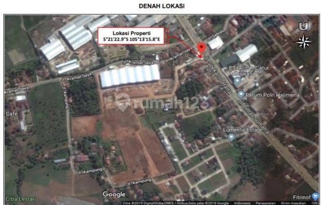 Dijual tanah berikut 7 bangunan gudang 2