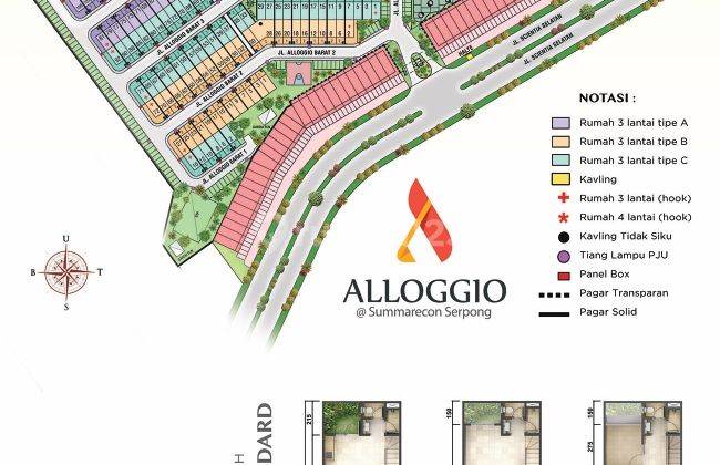 Dijual Rumah Kost Alloggio di Summarecon Serpong 2