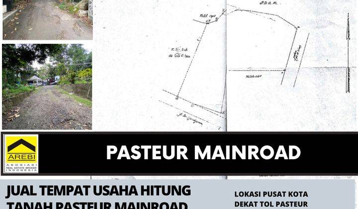 JUAL TEMPAT USAHA HITUNG TANAH PASTEUR MAINROAD 1