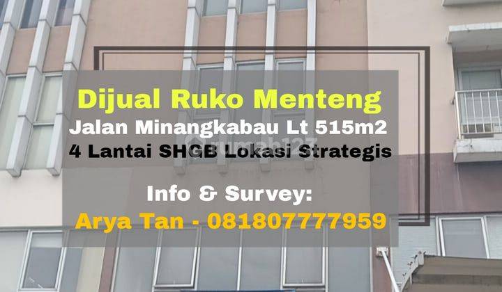 Ruko Tebet Menteng Jalan Minangkabau Jakarta Selatan 1