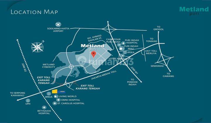 Dijual Ruko Grand Boulevard Di Metland Puri 2