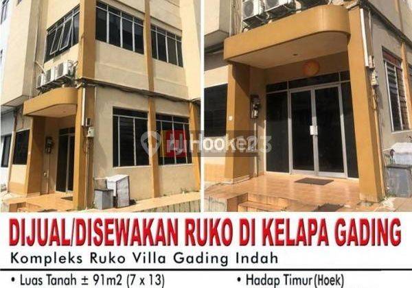 RUKO DI VILLA GADING INDAH AREA KELAPA GADING 1