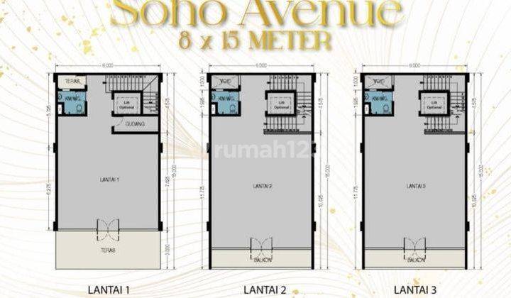 Soho Ebony Island Uk 8x15 Pantai Indah Kapuk Pik Pik2,murah Bagus Baru 1