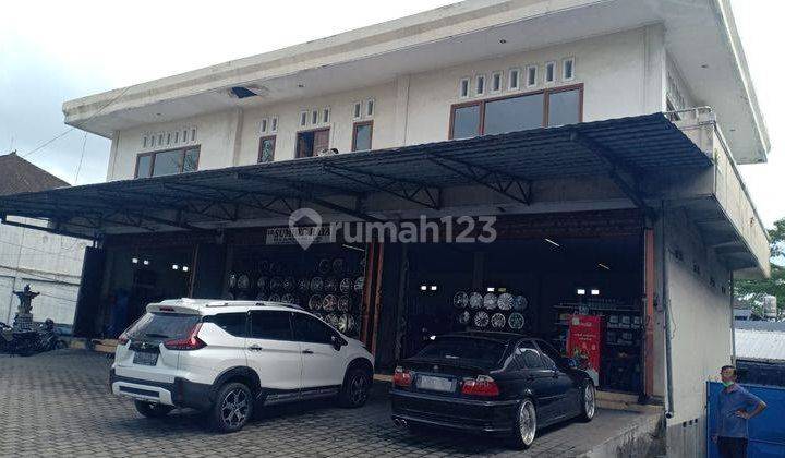 Wide shophouse plus warehouse at Soekarno Kediri Tabanan by pass 1