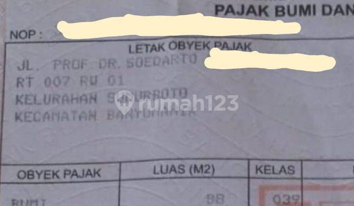 Jual Ruko 3 Lantai SHM Bagus di Jl. Prof Sudarto 2