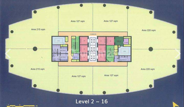 Disewakan Space Kantor Selantai (Bare) Di Pondok Indah Tower 1 2