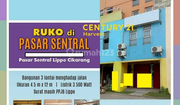 Ruko Pasar Central 3 Lantai Siap Pakai Di Lippo Cikarang  1