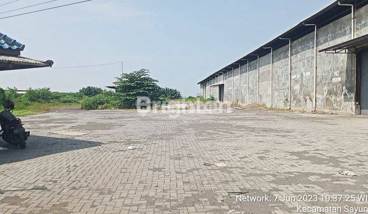 SAYUNG GUDANG BESAR LAHAN LUAS SIAP PAKAI TEPI JALAN PANTURA SEMARANG DEMAK 1