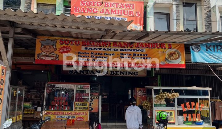 2-story commercial shop house in VBI complex, price reduced, still negotiable, strategic location opposite Trans Pakuan bus stop. 1