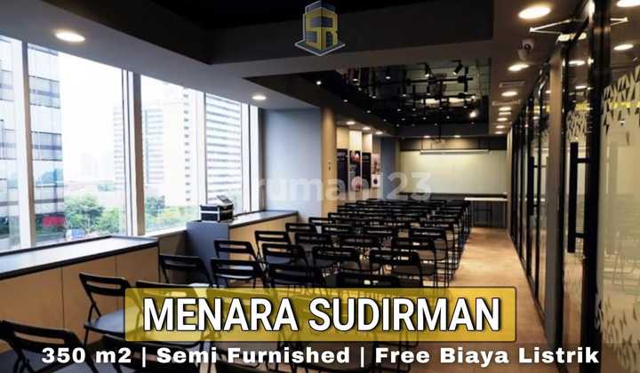 FOR RENT OFFICE SPACE SUDIRMAN TOWER 350m2 SEMI FURNISHED FOR RENT OFFICE SPACE SUDIRMAN TOWER 350m2 SEMI FURNISHED